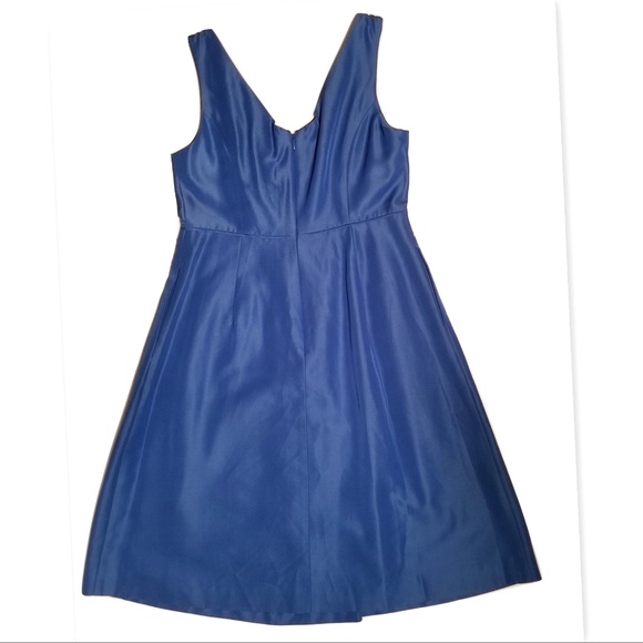 J. Crew Kami Dress in Blue Classic Faille - Picture 2 of 5